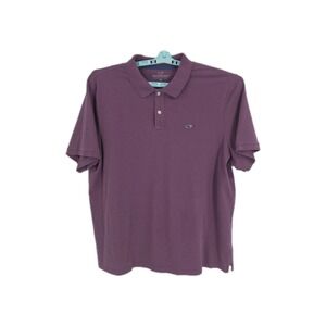 Vineyard Vines Men's Purple Polo/Golf  Shirt 95%‎ Cotton 5% Spandex Size XL